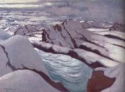 Felix Vallotton High Alps,Glacier and Snowy Peaks Spain oil painting artist